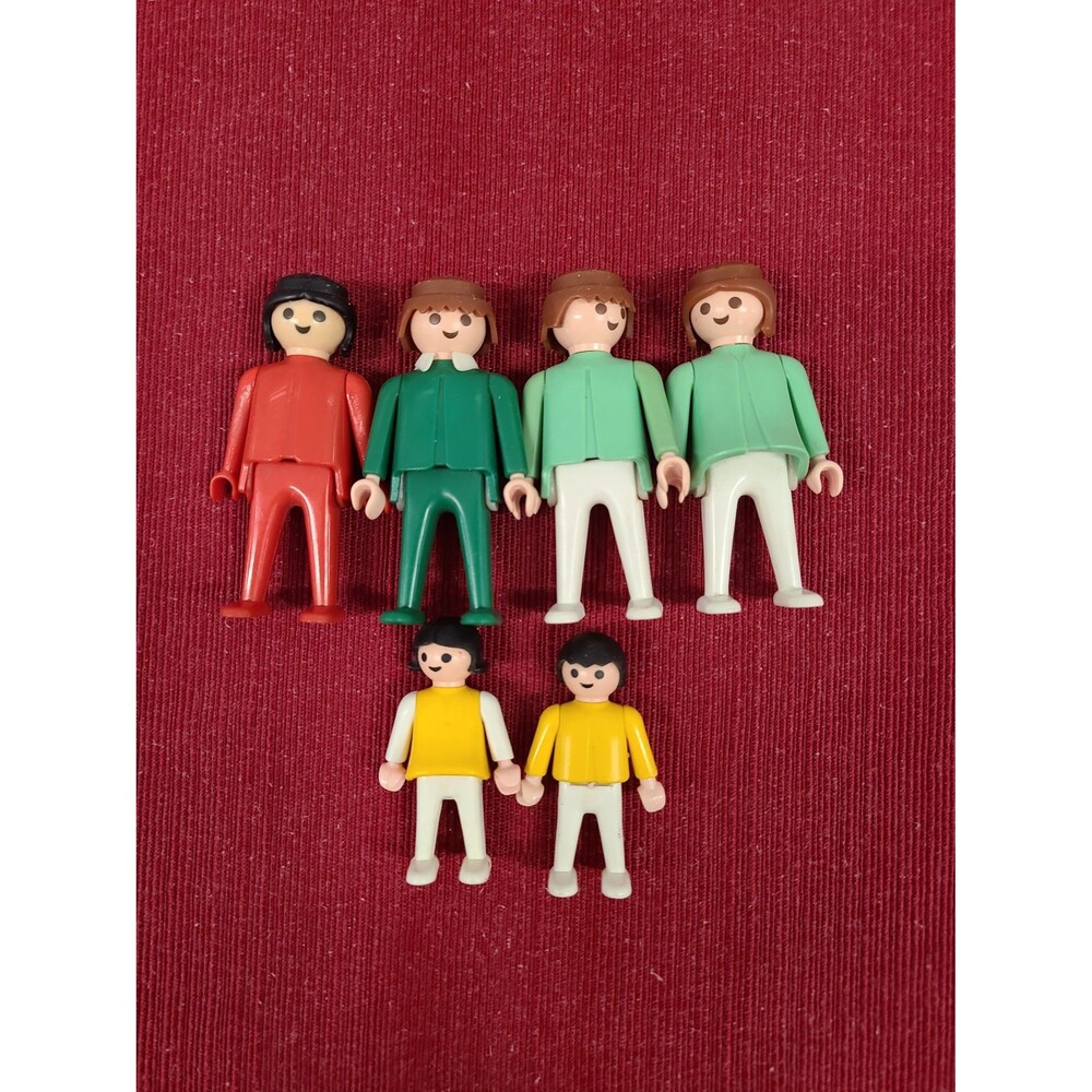 Playmobil Geobra Figures Lot of 6 1974 1981
